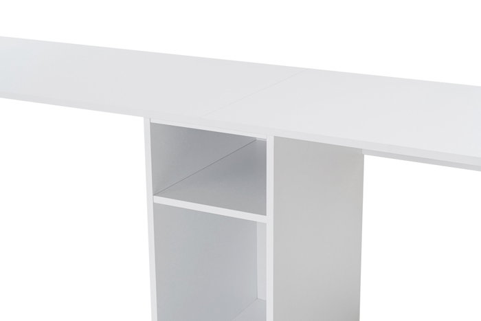Nordure Twin Study Desk Blanco y Dorado Nordure Twin Study Desk Blanco y Dorado